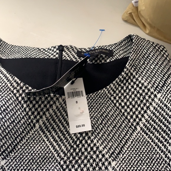 Banana republic houndstooth plaid‎ dress. NWT. Original retail 159 - Picture 2 of 3